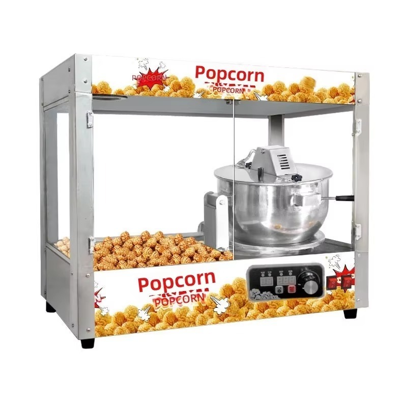 Commercial Popcorn Maker 16Oz - 業務用16オンスポップコーンマシン、自動電気ポップコーンメーカー、丸型ポップコーンメーカー、スナック機器