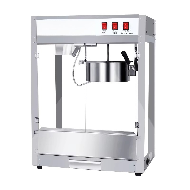 Commercial Popcorn Machine 8Oz Kettle - 8オンスケトル付き業務用映画館向け全自動電気加熱ポップコーンマシン
