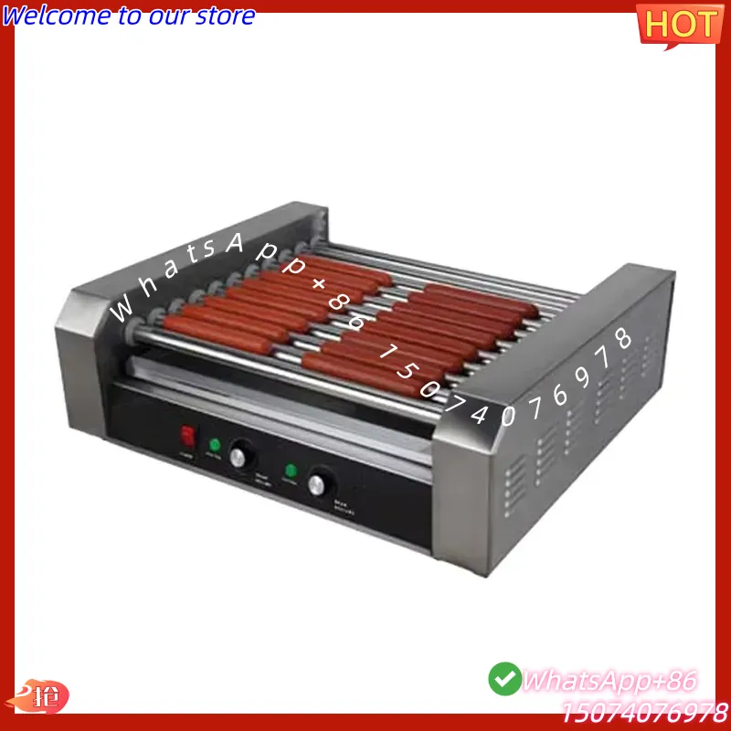 Hot Dog Roller Grill Commercial - 2026年11月発売 ローラー式業務用電気ソーセージホットドッグローラーグリル自動ホットドッグマシン