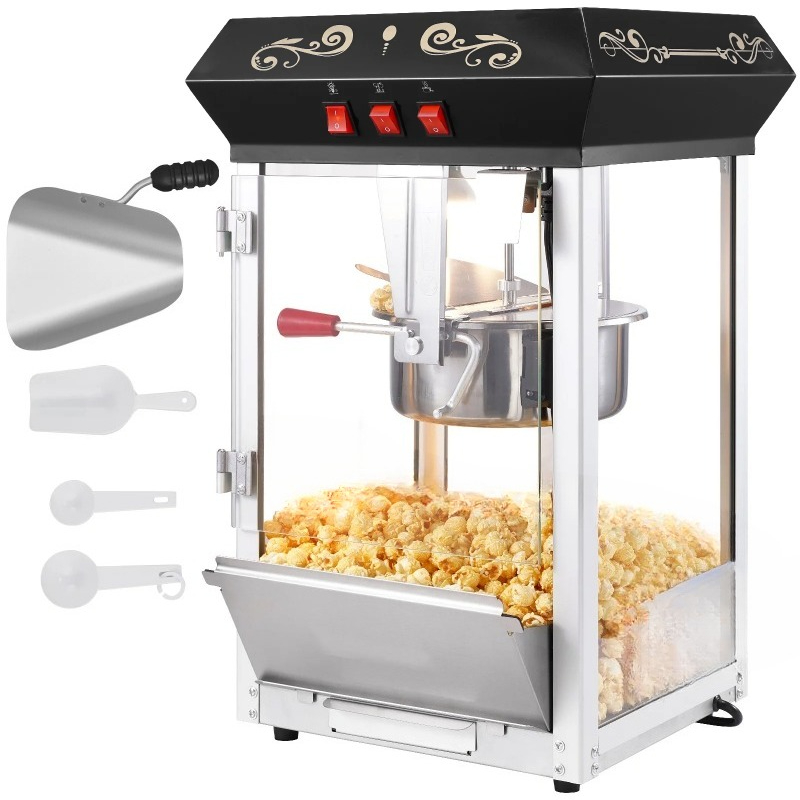 ポップコーンメーカー 850W ポップコーンポッパーマシン  - Commercial Popcorn Machine 8Oz Kettle のレビューと価格
