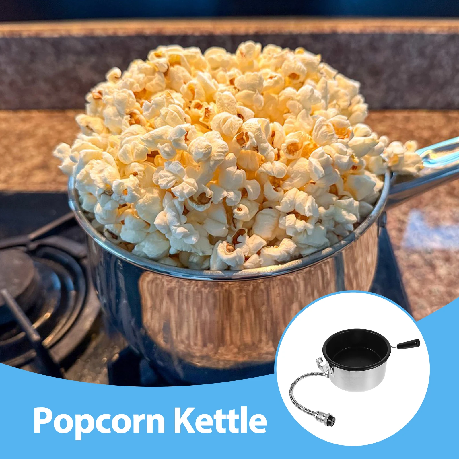 8オンスのポップコーンポット。焦げ付き防止加工、素早く加熱、 - Commercial Popcorn Machine 8Oz Kettle のレビューと価格