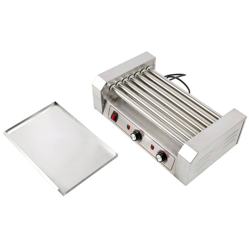 業務用11スティックステンレス製ホットドッグマシン、バンズウ - Hot Dog Roller Grill Commercial のレビューと価格