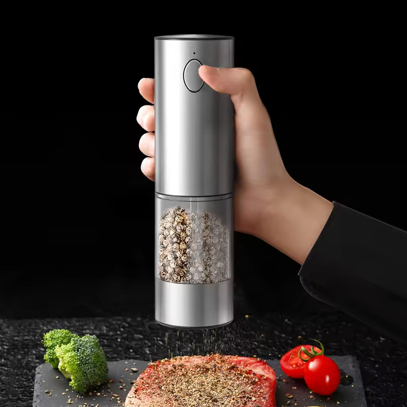 USB充電式自動ペッパーグラインダーソルトアンドペッパーミル - Popcorn Seasoning Salt Butter のレビューと価格