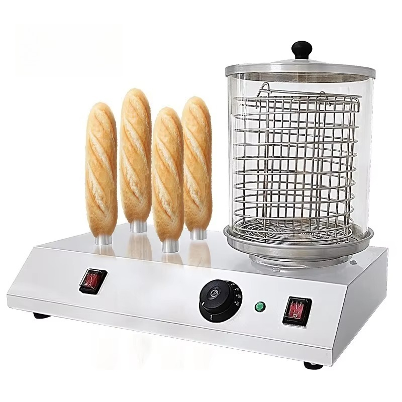 ステンレス製ホットドッグローラーグリル機（バンズウォーマー付 - Hot Dog Roller Grill Commercial のレビューと価格