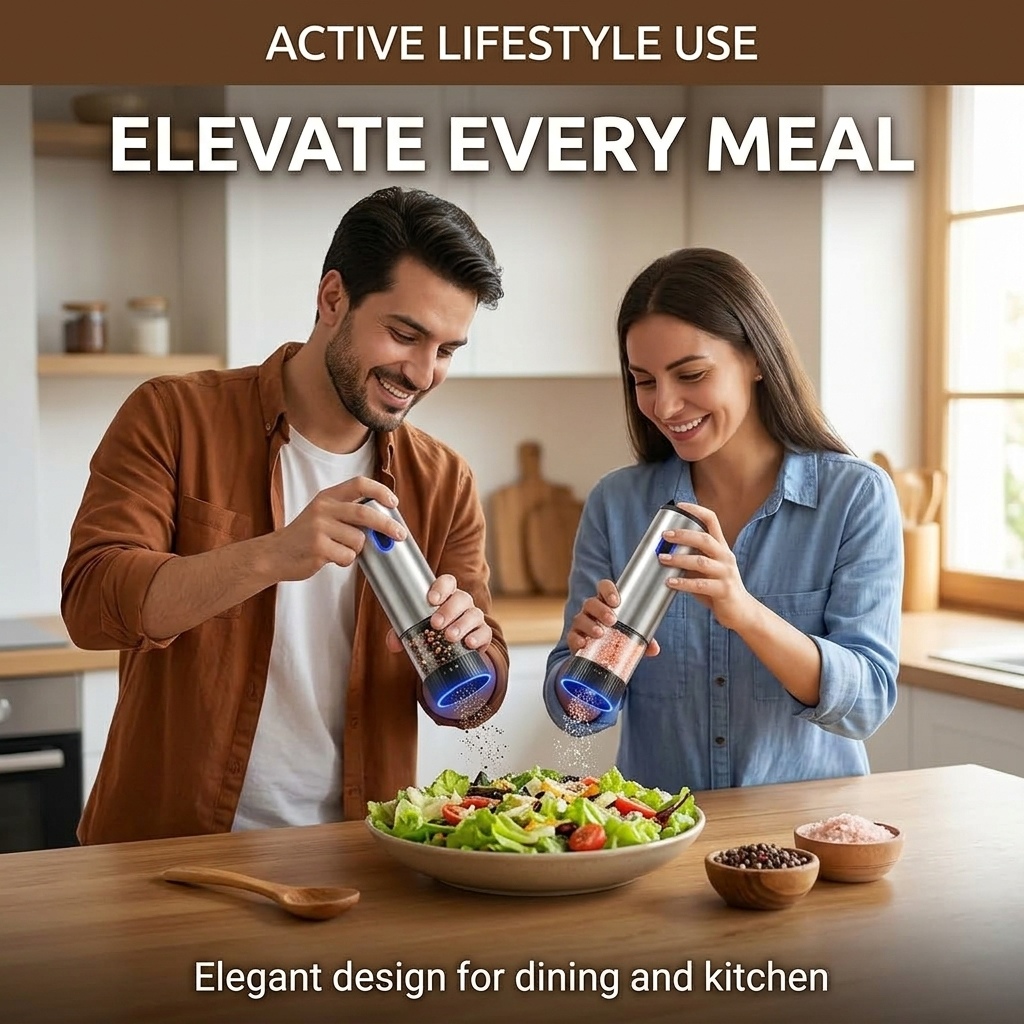 電動塩コショウミル、自動充電式、粗さ調整可能、キッチン家電 - Popcorn Seasoning Salt Butter のレビューと価格