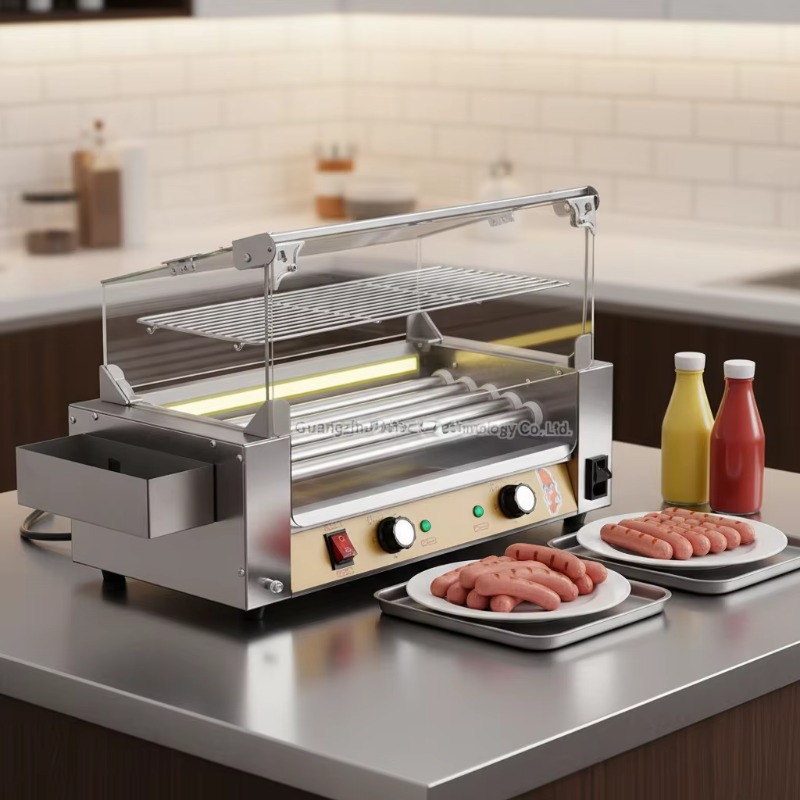 新型業務用ローラーソーセージグリル 5本用 ステンレス製ホッ - Hot Dog Roller Grill Commercial のレビューと価格