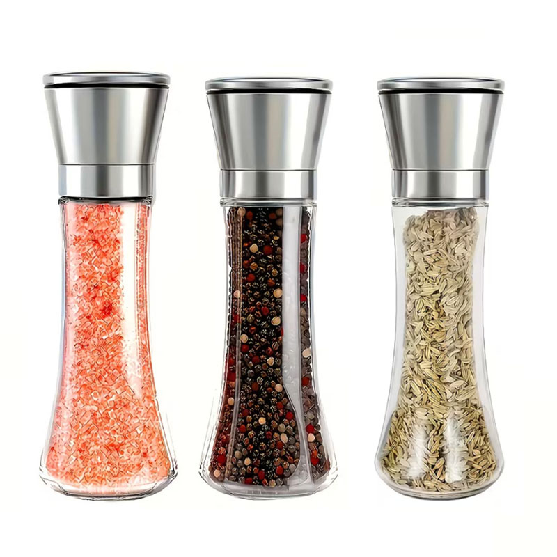 200MLペッパーグラインダー ステンレス製ガラス製スパイス - Popcorn Seasoning Salt Butter のレビューと価格