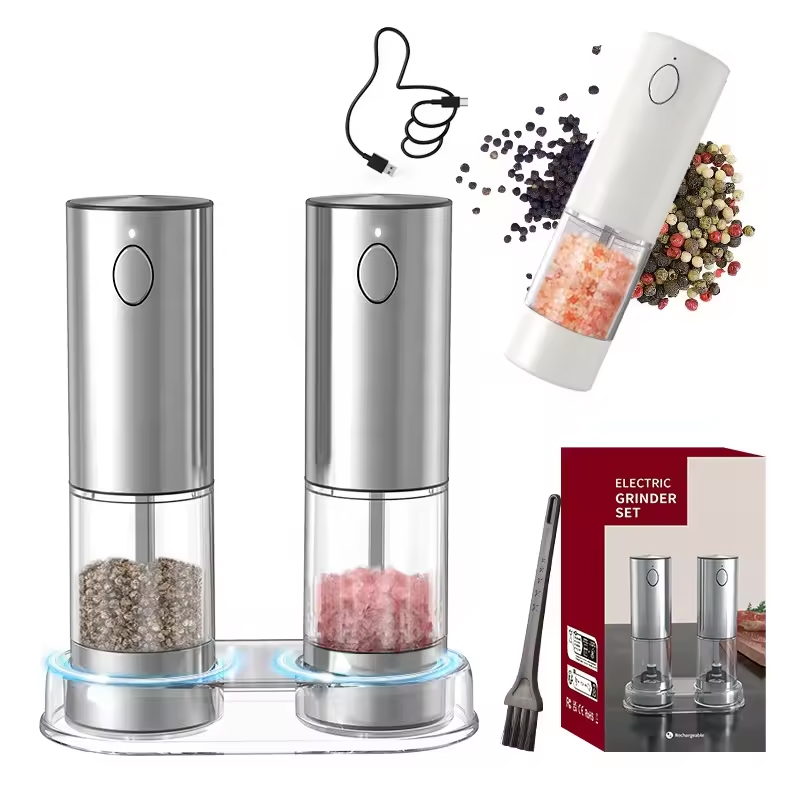 1/2 個自動ペッパーグラインダーソルトアンドペッパーグライ - Popcorn Seasoning Salt Butter のレビューと価格