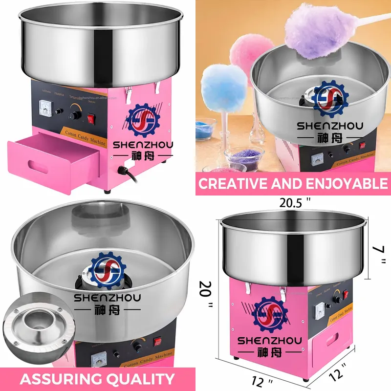 2026年式電動プロ仕様全自動フラワーコットンキャンディマシ - Commercial Cotton Candy Cart のレビューと価格
