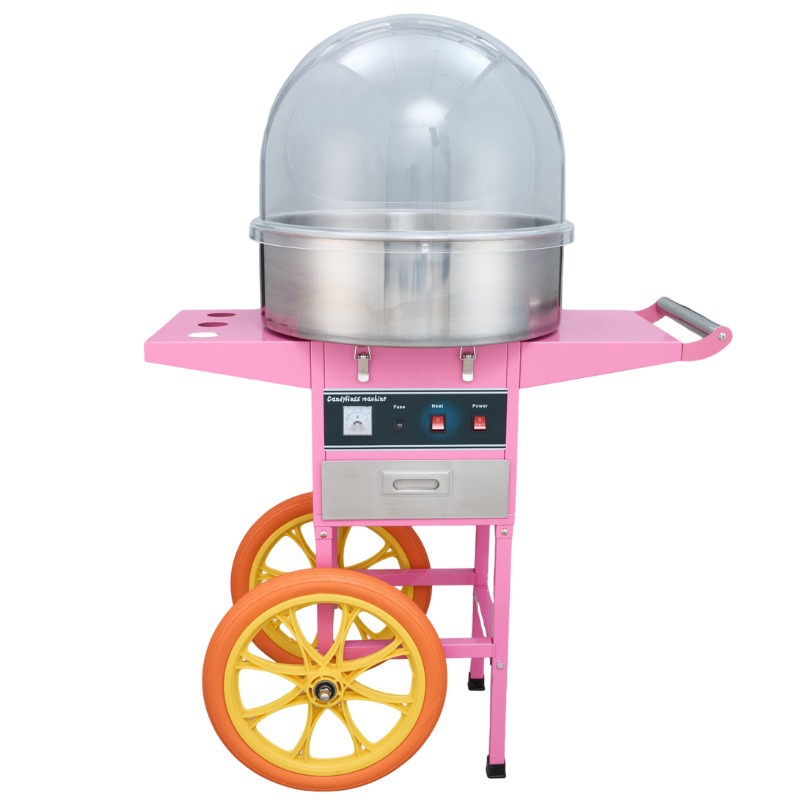 移動販売に最適な、業務用電気式綿菓子製造機。 - Commercial Cotton Candy Cart のレビューと価格